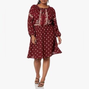 Lucky Brand - Women’s Plus Border Print Dress